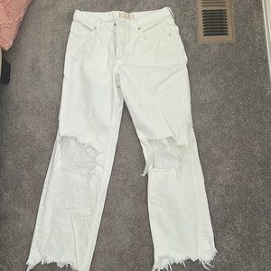 White free people jeans